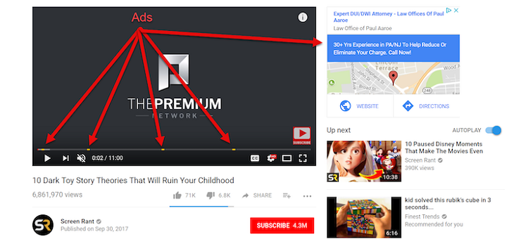 youtube,reklama, blokirane