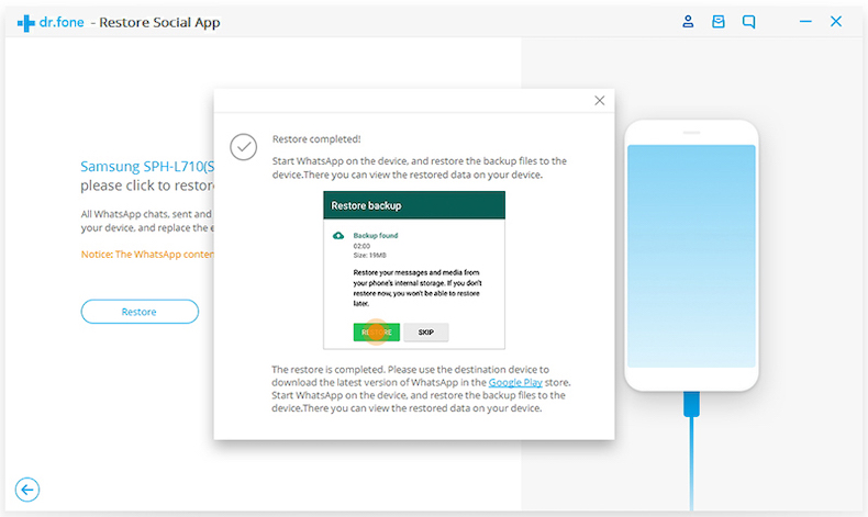restore, social ,app