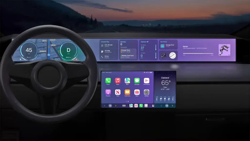 apple car interior