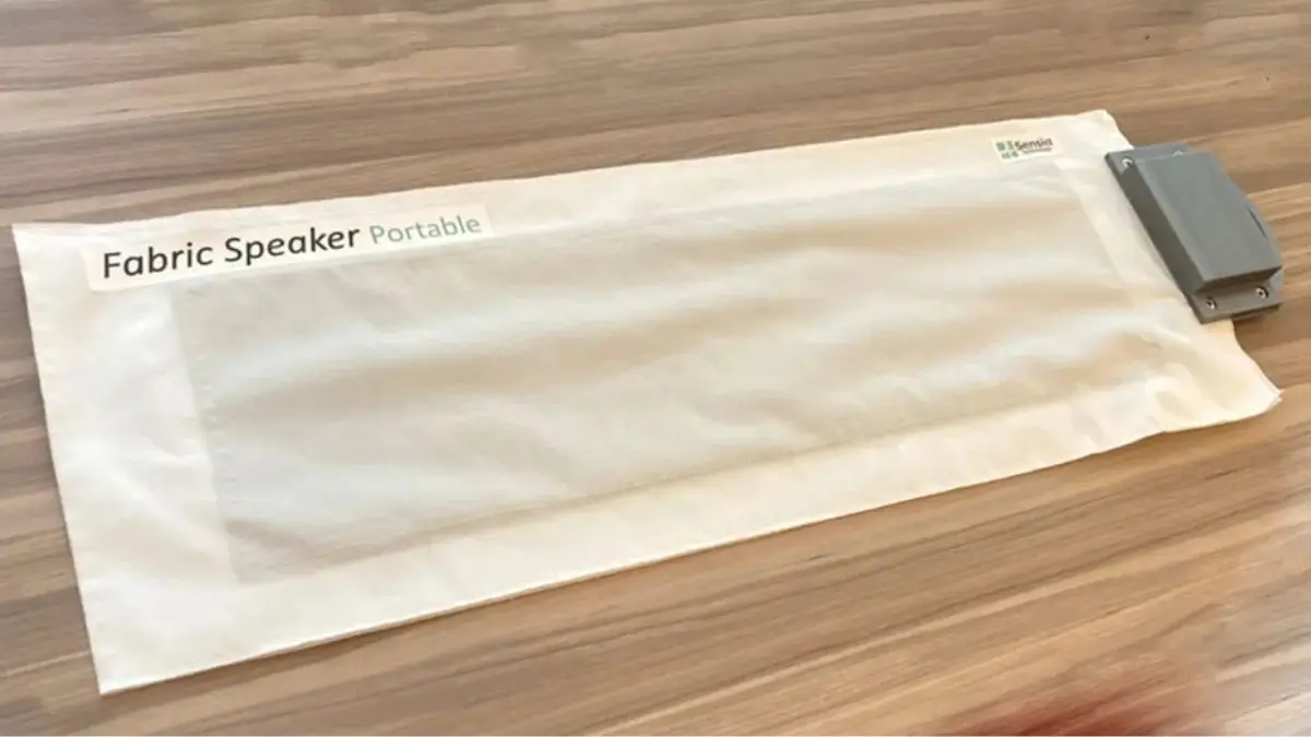 fabric speaker portable japan