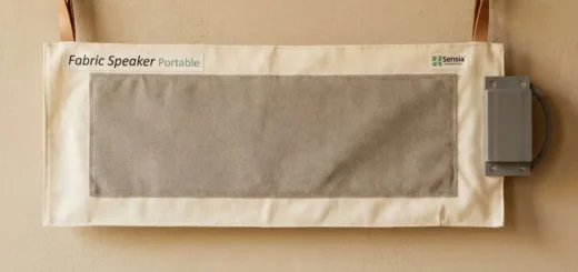 fabric speaker portable sensia