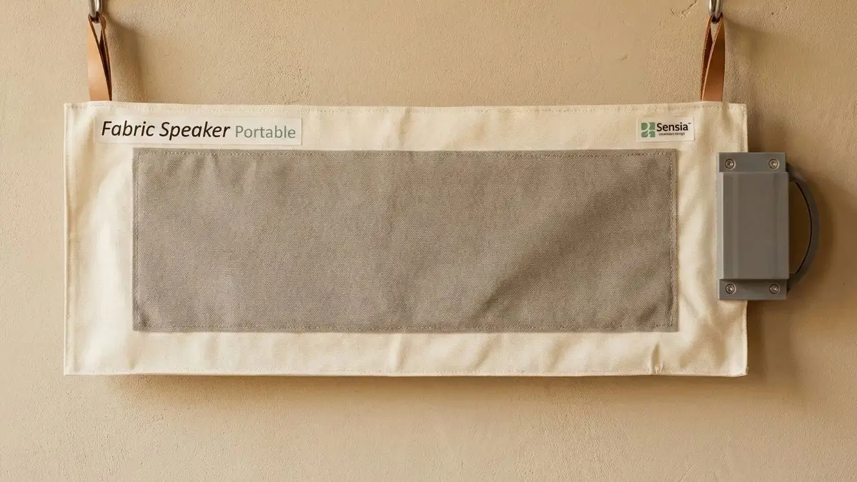 fabric speaker portable sensia