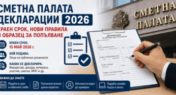Сметна палата декларации 2026: Краен срок, нови правила и образец за попълване