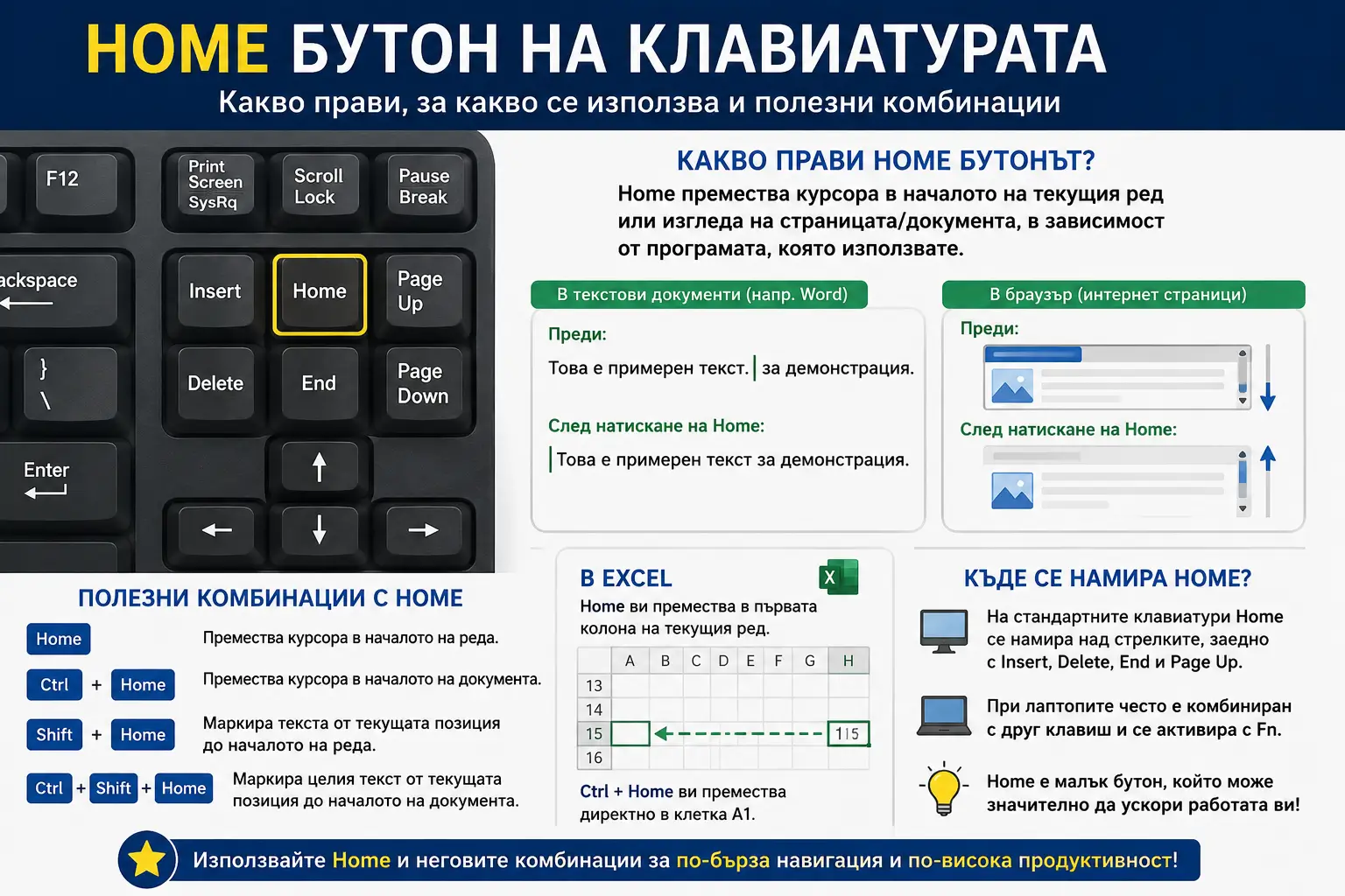 home button za kakvo se izpolzva