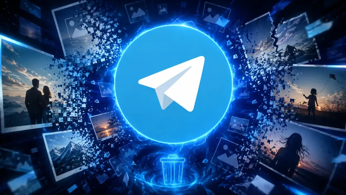 kak da izpratite iztrita snimka v telegram