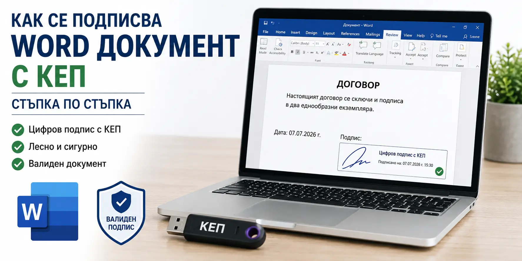 kak se podpisva word dokument s kep