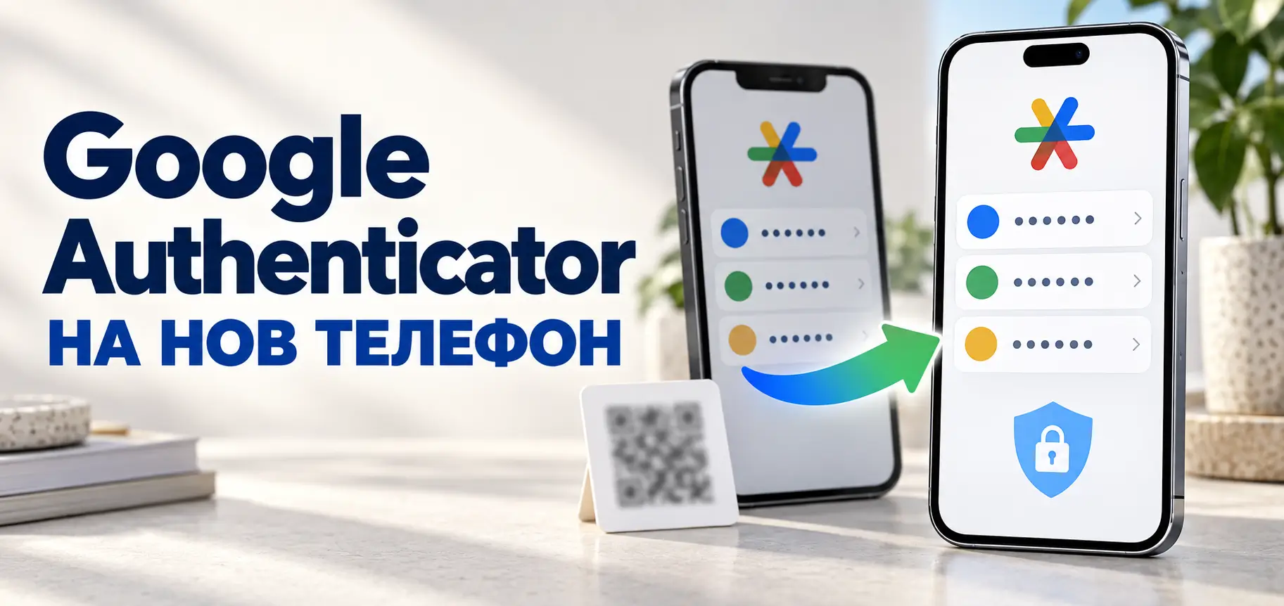 Google Authenticator na nov telefon