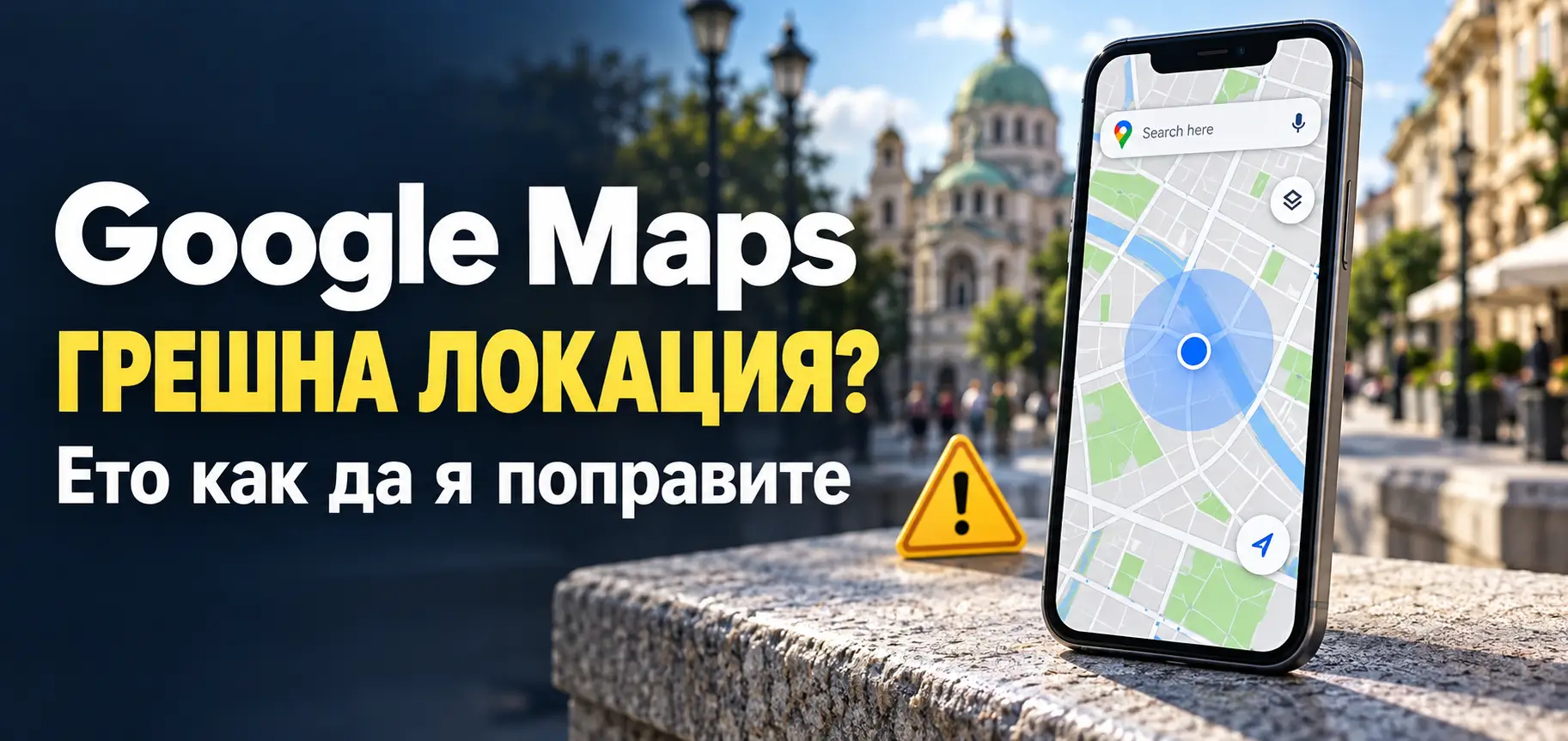 google maps greshno mestopolojenie reshenie