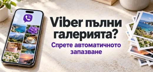 spirane na avtomatichnoto zapazvane na snimkite v Viber