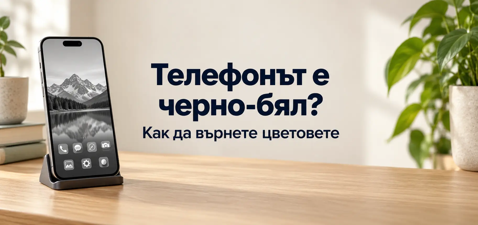 telefonat s cherno byal ekran problem i reshenie