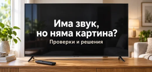 televizor ima zvuk nyama kartina
