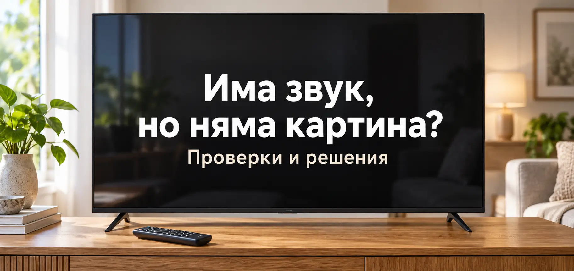 televizor ima zvuk nyama kartina