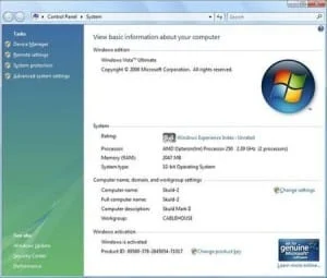 system restore
