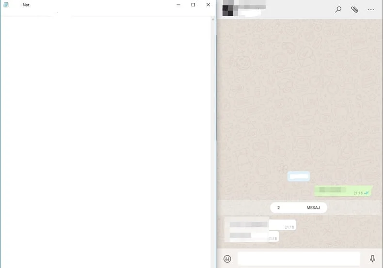 not, notepad, message