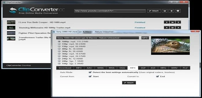 clio,converter,video