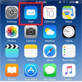 email, mail, iphone