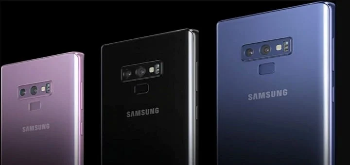 note 9, cvetove, samsung