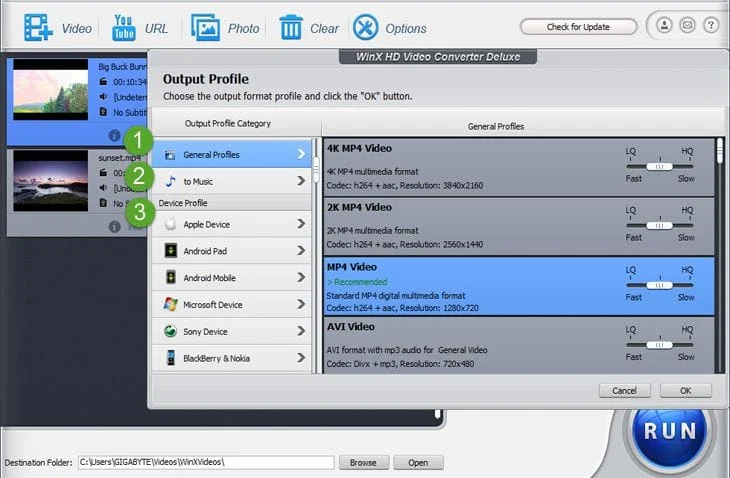 WinX HD Video Converter Deluxe 1
