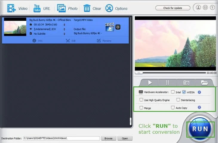 WinX HD Video Converter Deluxe 2