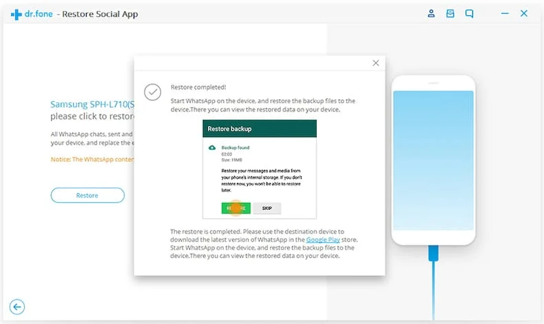 restore, social ,app