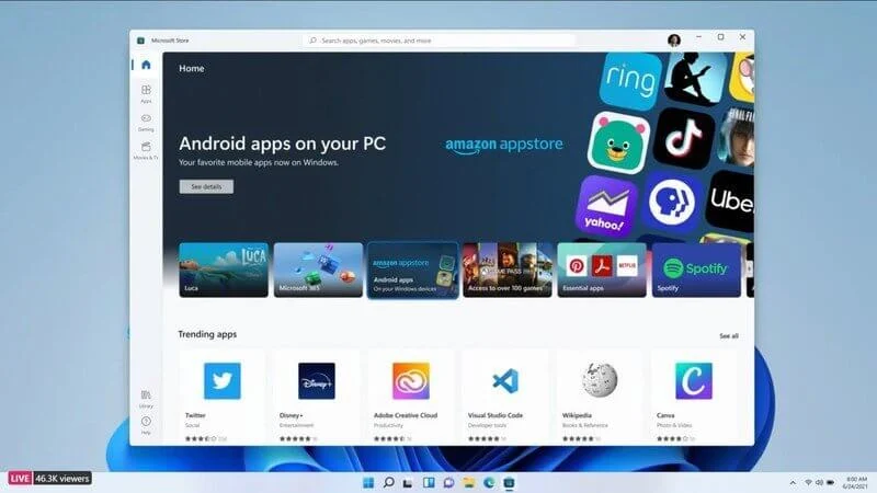 android app store windows 11