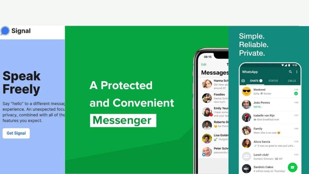 whatsapp signal threema