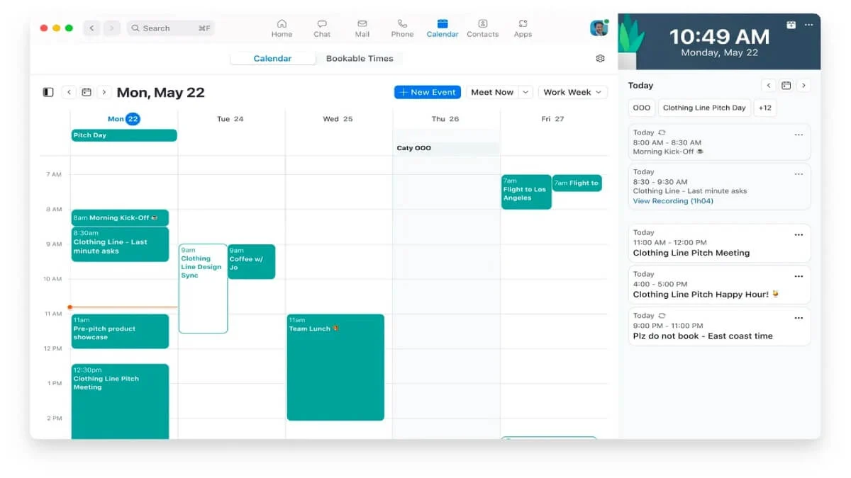 zoom email and data