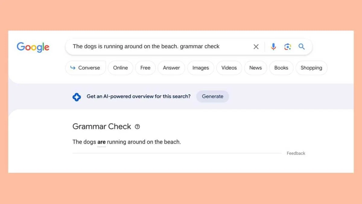 google shte nameri gramaticheskite greshki