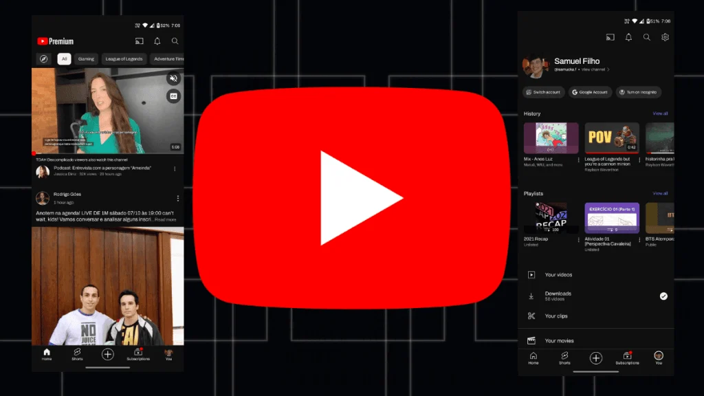 youtube s nov interface